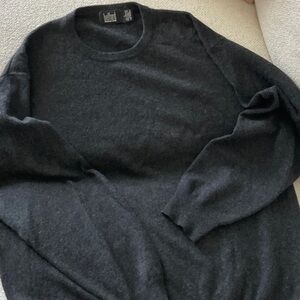 Elegant Black Crewneck Sweater for Men